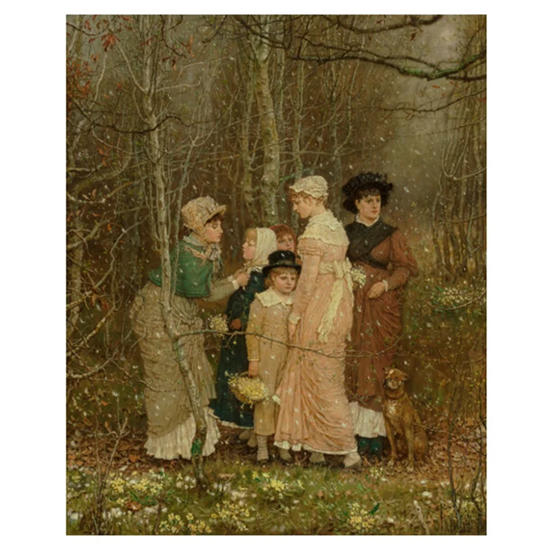 George Henry Boughton Snow in Spring