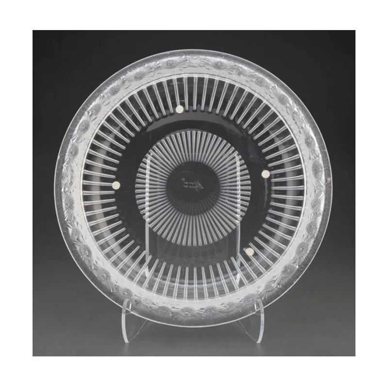 A Lalique Clear and Frosted Glass Margarites Bowl, designed 1941