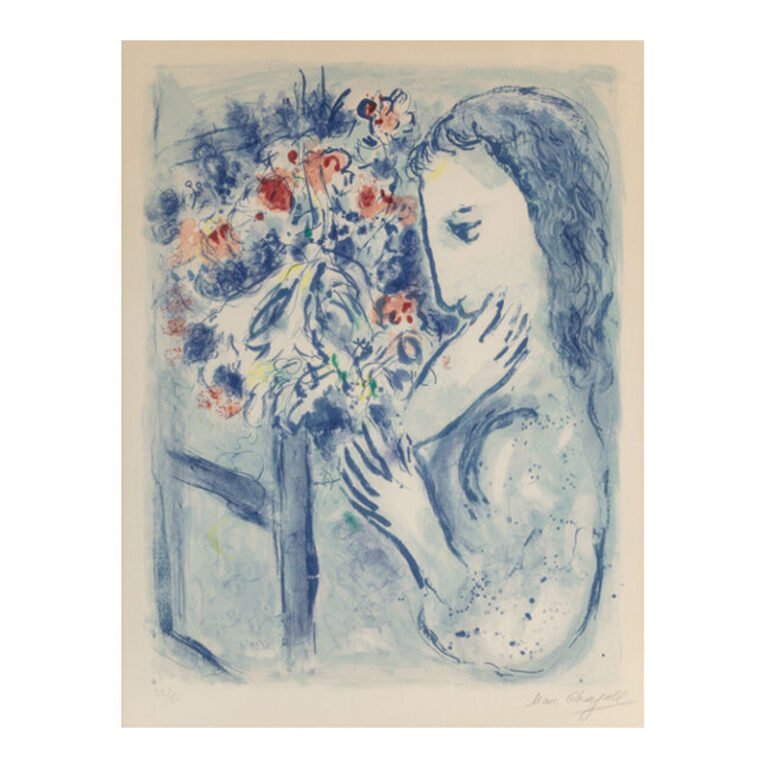 Marc Chagall (1887-1985) Femmes Près de la Fênetre, 1964 Lithograph in colors