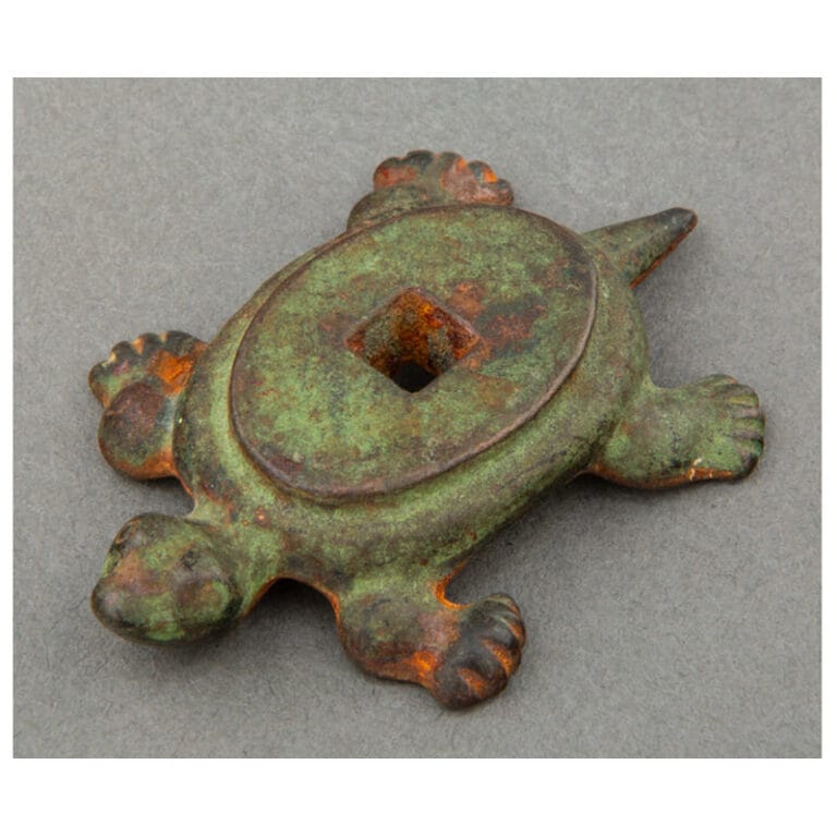 A Small Chinese Bronze Turtle