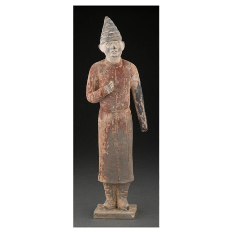 A Chinese Pottery Figure of a Sogdian Groom