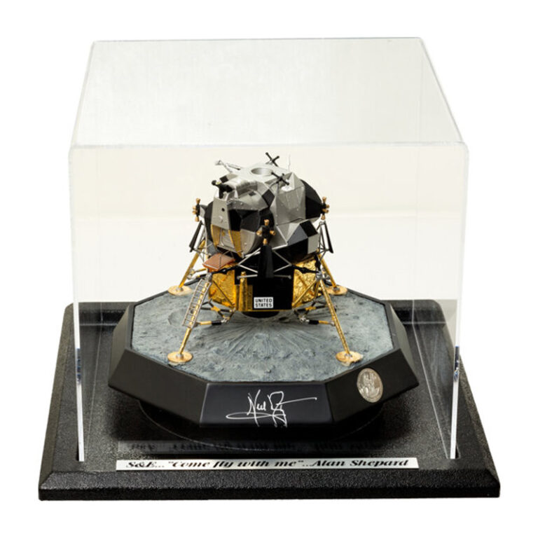Neil Armstrong Signed Lunar Module Model Gifted by Alan Shepard to Steve Lawrence and Eydie Gormé