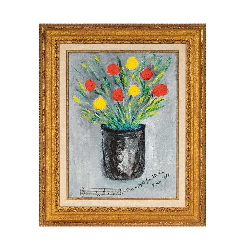 Irving Berlin Still Life with Yellow and Red Flowers