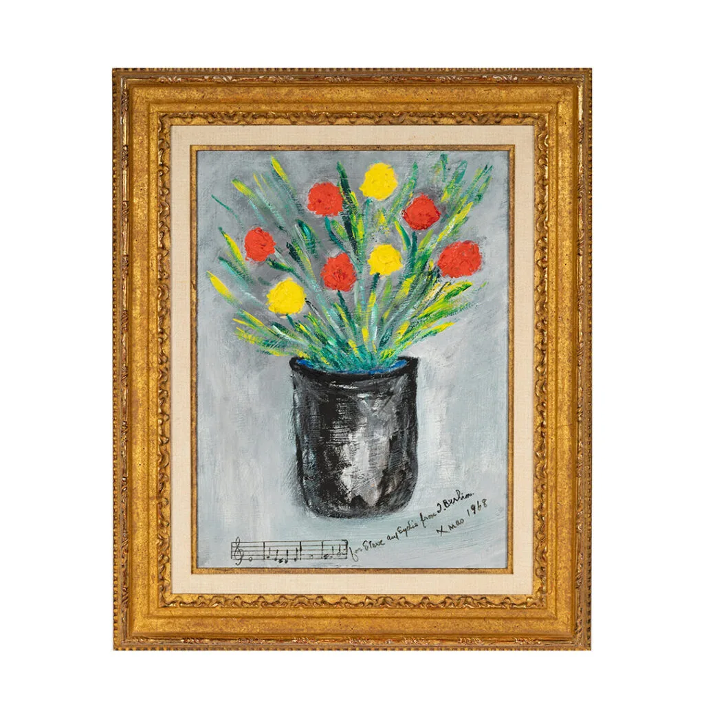 Irving Berlin Still Life with Yellow and Red Flowers