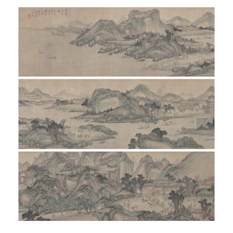 A Chinese Silk Brocade Edict Scroll