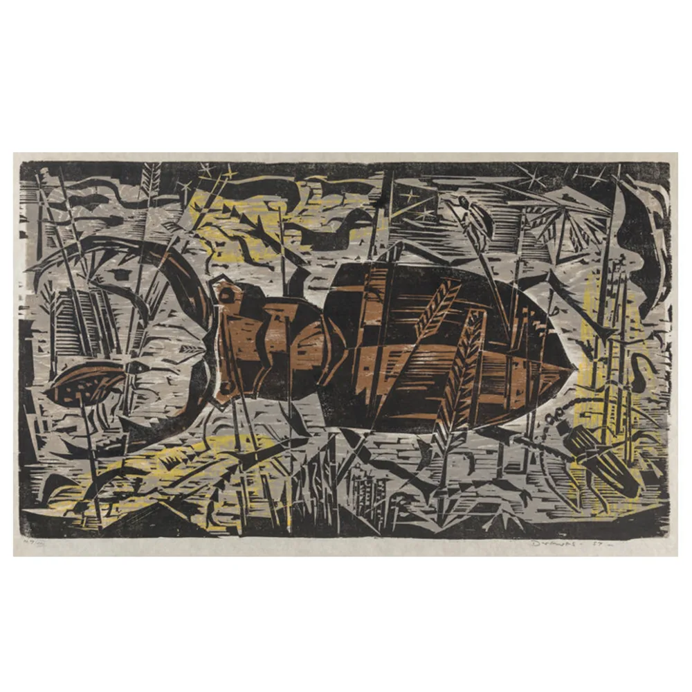 Werner Drewes (1899-1985) Giant Stag Beetle, 1957