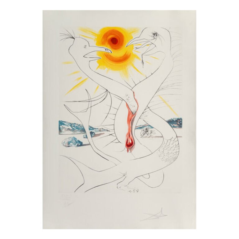 Salvador Dali (1904-1989) Le caducée de Mars