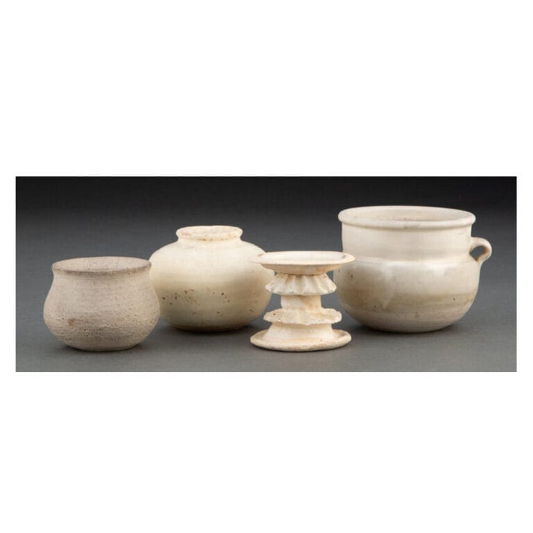 A Group of Four Chinese Ding Ware Miniature Vessels