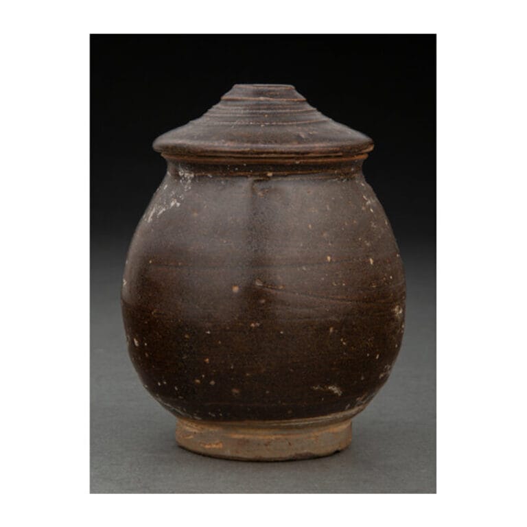 A Chinese Jian Ware Covered Jar