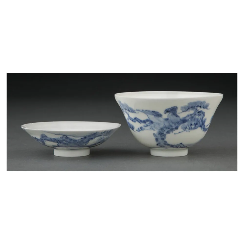 A Japanese Blue and White Covered Bowl, 19th century