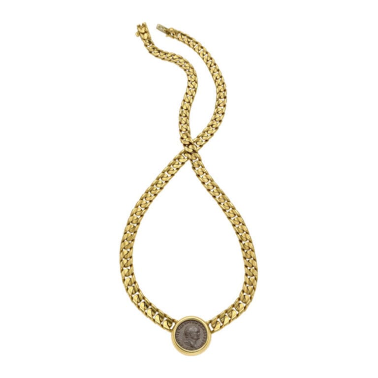 Bvlgari Ancient Coin, Gold Necklace