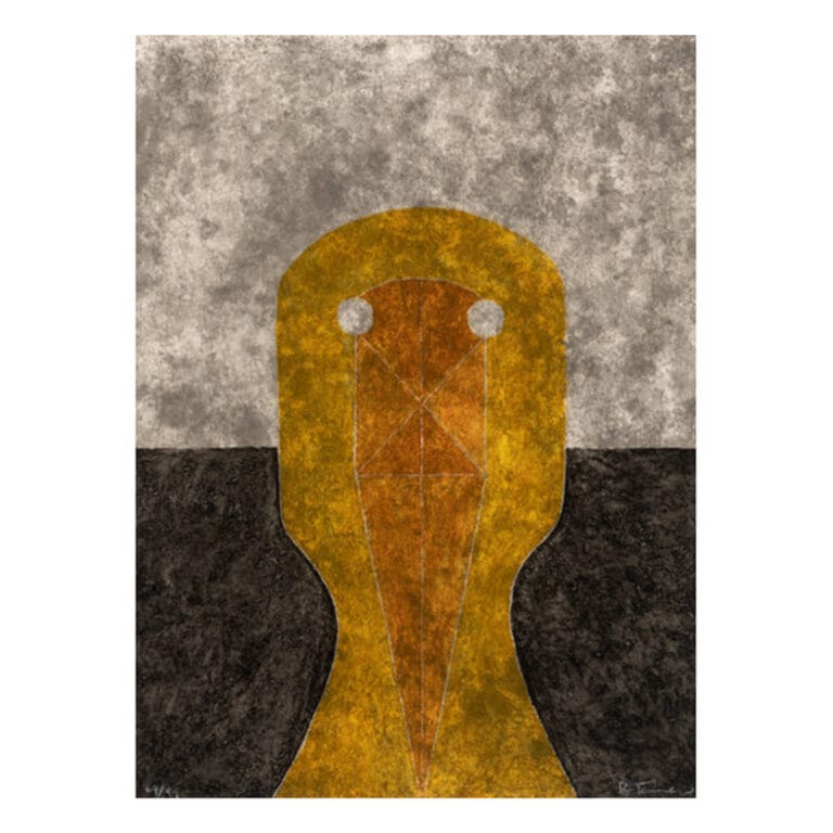 Rufino Tamayo (1899-1991). Cabeza en Ocre, 1984