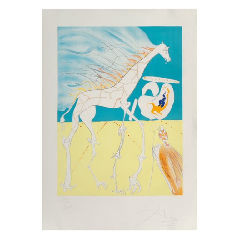 Salvador Dali (1904-1989) Girafe saturnienne