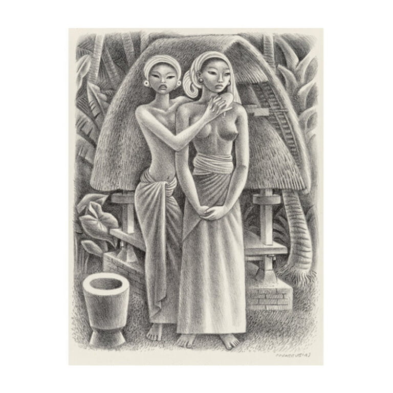 Miguel Covarrubias (1904-1957) Rice Granary, Bali, circa 1943